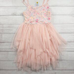 Cat & Jack Girls Tulle Party Dress Sequin Floral Tiered Skirt NWT XXL 16-18